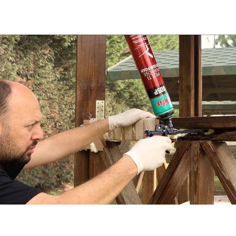 AKFIX Dispensing Foam Gun - Spray Foam Applicator for Caulking, Professional Insulation for Window and Door | Foam&Cleaner NOT Included | 1 Pack - Image 4